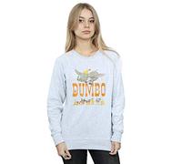 Disney Women's Dumbo The One and Only Sweatshirt Sport Grey X-Large