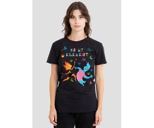 Disney Women's Elemental Ember & Wade, In My Element T-Shirt, Black | Size: XL Disney Black XL