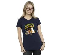 Disney Women's Encanto Animal Magnet Cotton T-Shirt in Navy | Size: Medium Disney Navy M