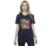 Disney Encanto Many Houses Cotton Boyfriend T-Shirt In Navy Navy