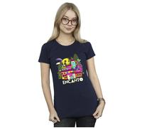 Encanto Many Houses Cotton T-Shirt Disney Navy M