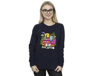 Disney Women's Encanto Many Houses Sweatshirt in Navy | Size: Large Disney Navy L