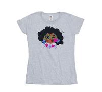 Disney Women's Encanto Mirabel Kiss Cotton T-Shirt in Grey | Size: Small Disney Grey S