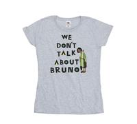 Disney Women's Encanto We Dont Talk About Bruno Boy Cotton T-Shirt in Grey | Size: 2XL Disney Grey 2XL