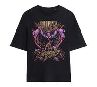 Disney Women's Evil Queen Dark Arts Ladies Oversized T Shirt, Black T-Shirt (Pack of 1)