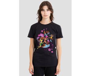 Disney Women's Fairies & Butterflies With Tinker Bell, Rosetta T-Shirt, Black | Size: 2XL Disney Black 2XL