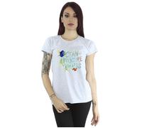 Disney Women's Finding Dory Ocean Of Adventure Cotton T-Shirt in Grey | Size: XL Disney Grey XL
