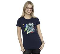 Disney Women's Finding Dory Ocean Of Adventure Cotton T-Shirt in Navy | Size: Small Disney Navy S