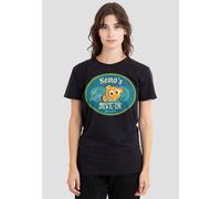 Disney Women's Finding Nemo Nemo's Dive In T-Shirt, Black | Size: Medium Disney Black M