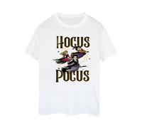 Disney Women's Flying Cotton Boyfriend T-Shirt in White | Size: 4XL Disney White 4XL