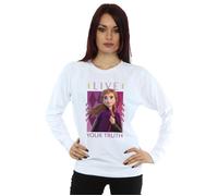 Disney Women's Frozen 2 Anna Live Your Truth Sweatshirt in White | Size: Large Disney White L