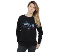 Disney Women's Frozen 2 Believe In The Journey Silhouette Sweatshirt in Black | Size: XL Disney Black XL