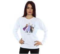 Disney Women's Frozen 2 Group Sweatshirt in White | Size: Small Disney White S