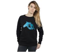 Disney Women's Frozen 2 Nokk Silhouette Sweatshirt in Black | Size: Medium Disney Black M