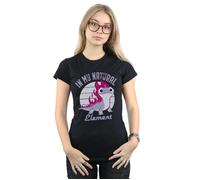Disney Women's Frozen 2 Salamander Bruni Element Cotton T-Shirt in Black | Size: Medium Disney Black M