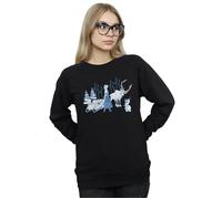 Disney Women's Frozen Anna Sven & Olaf Sweatshirt in Black | Size: 2XL Disney Black 2XL