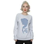 Disney Women's Frozen Cold Sweatshirt Small Heather Grey