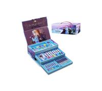 Disney Frozen Art Set for Girls with Colouring Pencils Felt Tip Pens Stationery Crafts for Kids Elsa Art Supplies School Travel 40 Plus Pcs Gift Set