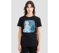 Disney Women's Frozen Elsa Own Your Destiny T-Shirt, Black | Size: Medium Disney Black M