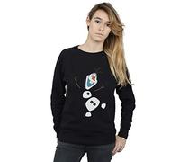 Disney Women's Frozen Olaf Deconstructed Sweatshirt Black Large