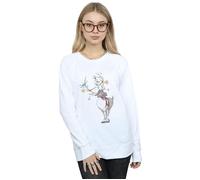 Disney Women's Frozen Sven & Olaf Christmas Ornaments Sweatshirt in White | Size: Small Disney White S
