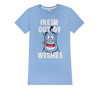 Disney Aladdin Genie 'Fresh Out of Wishes' Ladies Pyjamas Night Dress Blue