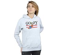 Disney Women's Goofy by Nature Hoodie Sport Grey Small