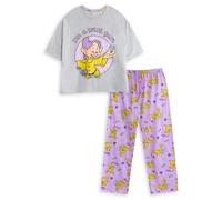 Disney Womens Grey Snow White Short Sleeve Long Leg Pyjama Set - Medium