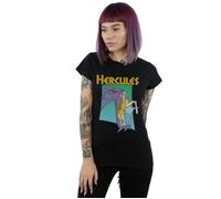Disney Women's Hercules Hydra Fight Cotton T-Shirt in Black | Size: Large Disney Black L