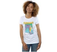 Disney Women's Hercules Hydra Fight Cotton T-Shirt in White | Size: Medium Disney White M