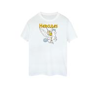 Disney Women's Hercules With Pegasus Cotton Boyfriend T-Shirt - White - White - 5XL