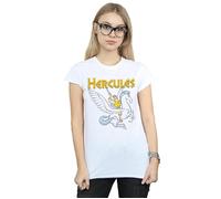 Disney Women's Hercules With Pegasus Cotton T-Shirt in White | Size: Medium Disney White M