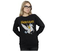 Disney Women's Hercules With Pegasus Sweatshirt in Black | Size: 2XL Disney Black 2XL