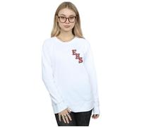 Disney Women's High School Musical The Musical EHS Logo Breast Print Sweatshirt in White | Size: XL Disney White XL