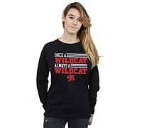 Disney Women's High School Musical The Musical Once A Wildcat Sweatshirt Black XX-Large