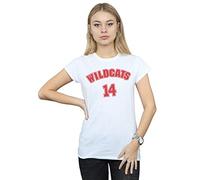 Disney Women's High School Musical The Musical Wildcats 14 T-Shirt White Medium