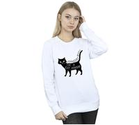 Disney Women's Hocus Pocus A Cat Person Sweatshirt in White | Size: XL Disney White XL