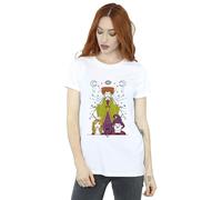 Disney Women's Hocus Pocus Candle Cotton Boyfriend T-Shirt in White | Size: 5XL Disney White 5XL