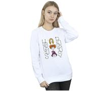 Disney Women's Hocus Pocus Faces Sweatshirt in White | Size: XL Disney White XL