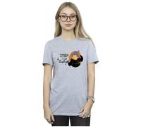 Disney Women's Hocus Pocus Stop Mary Cotton Boyfriend T-Shirt in Grey | Size: Medium Disney Grey M