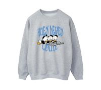 Disney Women's Huey Dewey Louie Reading Sweatshirt in Grey | Size: 2XL Disney Grey 2XL