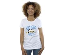 Disney Women's Huey Dewey Louie Reading T-Shirt White Large