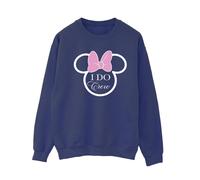 Disney Women's I Do Crew Minnie Mouse Sweatshirt in Navy | Size: 5XL Disney Navy 5XL