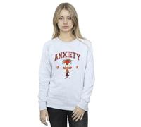 Disney Women's Inside Out 2 Anxiety Collegiate Sweatshirt Sport Grey XXX-Large