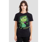 Disney Women's Inside Out 2 Disgust T-Shirt, Black | Size: Small Disney Black S