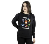 Disney Women's Inside Out 2 Feelings Sweatshirt Black XXXX-Large