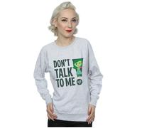 Disney Women's Inside Out Dont Talk To Me Sweatshirt in Grey | Size: XL Disney Grey XL