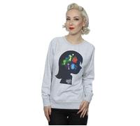 Disney Women's Inside Out Silhouette Sweatshirt in Grey | Size: 2XL Disney Grey 2XL