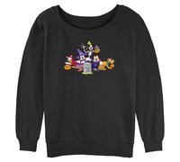 Disney Women's Juniors' Dis Boo Group Sloucher Terry, Black, XL