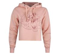 Disney Womens/Ladies Allow Yourself To Grow Mickey Mouse Crop Hoodie
